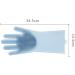 ESASAM Cleaning Gloves Silicone Dishwashing Gloves Household Kitchen Blue Green (15.5 * 34.5cm) Multifunctional Durable Thick Housework Gloves - Buy Online on GoSupps.com