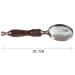 Magnifier Vintage Copper Antique Hand-held Magnifying Glass Wooden Handle Elegant and Elegant Metal Protection Frame Resistant to Falling - Buy Online on GoSupps.com