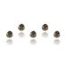 Hearing Aid Domes Smoky Gray Tips Ear Pieces Comfortable for Open Fit BTE Sound Amplifier PSAP Kit Invisible, except for RIC 5mm (S * 5)