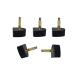 6 Pairs Black U Shaped High Heel Tips Replacement Stiletto Shoe Repair Heel Caps Cover Heel Pin Taps Dowel Lifts Replacement for Women Lady Girls Size 8mm x 8mm (Thin Pin-2.4mm) 8mm x 8mm Thin Pin-2.4mm