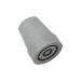Merriway BH01778 Heavy Duty Rubber Walking Frame Crutch Ferrule Tips 25mm (1 inch) - Grey Pack of 5