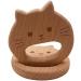 Wendysun 5pcs Cartoon Wood Teether Set - Natural Animal Cat Head Shape for Baby Teething - Beech DIY Pendant Toy - Buy Online on GoSupps.com