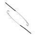 Munani glasses arm leg glasses replacement glasses arm glasses spectacle replacement accessories 1 pair of metal glasses hinge substitute 1-hole-edged glasses repair-parts kit glasses bracket silver