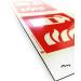 Notlok 3D Fire Extinguisher Sign | ISO7010 Compliant | Extra Lengthy Double-Sided Nasal Shield | Adjustable Angle Fire Protection | 15x15cm - Buy Online on GoSupps.com