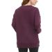 Danskin Women's Italian Plum Heather Oversized Crewneck Sweatshirt with Pocket - Standard Small - Buy Online on GoSupps.com