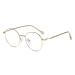 Blue Light Blocking Eyewear Reading Glasses Clear Vision Computer Readers Designer Round Flat Light Mirror +3.50 Rose Golden