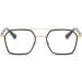 Stylish Computer Readers Eyeglasses for Men & Women - Anti-UV Flat Light Mirror +150 Black-Gold - Buy Online on GoSupps.com