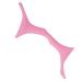 Housoutil Silicone Molds Silicone Makeup Stencil Brow Shaping Template Beauty Tools Eye Protection Miss 17.3x5.9cm Pink