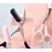 Professional Precision Eyebrow Trimmer Scissors with Comb - Black/Silver for Men - Buy Online on GoSupps.com