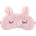 BE Cute Plush Sleep Mask Unicorn Cat Panda Bunny Kids Girls Women Gift Blindfold Eye Cover (Pink Bunny)