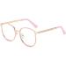 PARWANA Oversized Anti-UV Blue Light Blocking Reading Glasses +250 - Stylish Pink-Golden Computer Readers - Buy Online on GoSupps.com