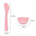 9 Pieces Mini Plastic Facial Mask Mixing Bowl Set - DIY Skincare Tool Kit with Stirring Spatula | Perfect for Home Beauty & Salon Use - Pink - Buy Online on GoSupps.com