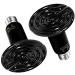 100W 2PACK Black Ceramic Heat Lamp Bulb Infrared Reptile Heat Emitter Bulbs Heater Lamp for Pet Brooder Coop Chicken Lizard Bearded Dragon Turtle Snake Aquarium No Light No Harm (100W-2PCS)