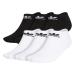 adidas Originals Unisex Adult Trefoil No Show Socks (6-pair) Medium White/Black