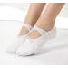 Women's Canvas Ballet Slippers | Yoga Flat Shoes | Split Belly Shoes - White - Size 8 - Buy Online on GoSupps.com