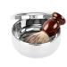 High-Quality Moum Routes Razor for Men - Stainless Steel Shaving Bowl & Foam Box - Perfect Shaving Brush Container (10.5cm) - Buy Online on GoSupps.com