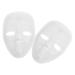 Luxshiny DIY-full face mask 2 pieces Blanko paintable paper mache mask DIY-hand handicraft mask masquerade cosplaye mardi grass party mask cosplay mask-frequiSite