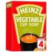 Vegetarian Cup Soup Variety Bundle - 4 Flavours 16 Sachets - with Heinz Minestrone Mushroom Tomato and Vegetable - Includes 16 x Individually Wrapped Wooden Stirrers - Buy Online on GoSupps.com
