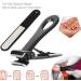 Nail Clippers Set 16mm Wide Large Jaw Opening with Nail File for Thick Nail Stainless Steel Black Fingernail and Toenail Nipper Cutter Podiatry Trimmer Pedicure Manicure Kit - Buy Online on GoSupps.com