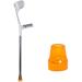 Forearm Crutches Adjustable Cane Forearm Crutches - Lightweight Arm Cuff Crutch - Adjustable Heavy Duty for Standard and Tall Adults - Comfortable on Wrist - Molded Non Skid Repl