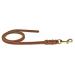 Fat leather line 1m / 1.35m / 2.20m / 3m chrome or brass without hand loop (1m x 12mm cognac brass hook) 1m x 12mm cognac brass hook