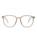 Blue Light Blocking Presbyopic Glasses Anti UV Computer Readers Large Cute Reading Glasses Round Flat Light Mirror +300 Tea
