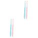 Healvian 4 pieces nano ultra -fine toothbrush travel toothbrush children's toothbrush hand toothbrush long ultra toothbrush gum care toothbrush manual manual japan pregnant woman