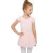 MdnMd Toddler Girls Ballet Leotards with Skirt Classic Short Sleeve Dance Gymnastic Ballerina Outfit Dress Ballet Pink 4-5T