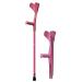 Forearm Crutch Adult Portable Folding Walking Stick Adjustable Telescopic Underarm Cane Crutch for Seniors Disabled Elderly Lightweight and Stylish Lucky Star