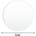 8 PCS 1/12 Inch Thick Clear Acrylic Circle Discs - 2 Inch Diameter Transparent Acrylic Blanks for DIY Crafts - Buy Online on GoSupps.com