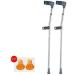 Forearm Crutches Adjustable Forearm Crutches with Swivel Closed Cuff Comfortable Wrist Grip Durable for Standard and Tall Adults Lightweight Aluminum Adjustable Silver Lightweight Arm Crutch