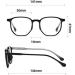 Fuqinqingoz Big Anti-Blue Light Reading Glasses - Light Computer Readers (+100) - Black Flat Lens for Eye Comfort - Buy Online on GoSupps.com