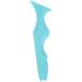 Luxshiny Silicone Beauty Ruler Travel Makeup Bag Makeup Applicator Template Silicone Eyebrow Stencil Smoky Blue