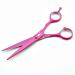 Professional 5.5 Inch Pink Hair Cutting Shears & Thinning Scissor for Female Barbers - J-5.5 inch-Pink - Buy Online on GoSupps.com