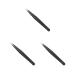 3 set Stainless Steel Women Nail Art Tweezers Clamping Tools Universal Simple Rhinestone Picker Picking Tweezer Manicure Accessory 3 Set Multicolour