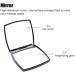 Mpowtech Folding Magnifying Square Compact Mirror - 2x Magnification, Perfect for Travel and Purses - Buy Online on GoSupps.com