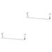 Alipis 2 Pcs Cabinet Door Hook Swing Hangers Towel Rack Door Hanger Towel Rod Wall Hanging to Rotate Rag Silverx2pcs 36X5cmx2pcs