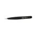 Nipple Solingen 729 Tweezers - Narrow Fine Tip Rustproof Stainless Steel 9.5 cm for Precise Eyebrow & Hair Removal - Black Pinchette Spitz - Buy Online on GoSupps.com