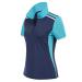JACK SMITH Womens Short Sleeve Golf Shirts Dry Fit Moisture Wicking Polo Shirts Navy + Blue Large