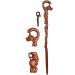 SilteD Canes Crutch Pear Wood Cane Wooden Faucet Engravable Head Handle Walking Stick High-End Walking Cane Suitable Gift for The Elderly 94cm crutch-11.19 - Buy Online on GoSupps.com