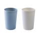 RabyLeo Simple Toothbrush Cup Household Washing Cup Couple Toothbrush Cup Large Capacity Cup (300ml). (Blue & White)
