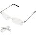 Duendhd Unisex Flexible Frameless Reading Glasses 2.00 | Lightweight & Stylish with Case - Shop Internationally - Buy Online on GoSupps.com
