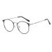 Blue Light Blocking Computer Readers Anti Eyestrain Round Reading Glasses Comfort Eyewear Flat Light Mirror Large +100 Silver