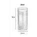 Round Clear Plastic Deodorant Container - Twist Up Stick Tube | Bottom Filling Design - Buy Online on GoSupps.com