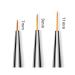 Aoshang 3pc Nail Art Liner Brushes Set for UV Gel & Acrylic Design - Nail Dotting Painting Drawing Pen - Sizes 7/9/11mm - Buy Online on GoSupps.com