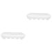 GLEAVI 2pcs Box Refrigerator Fridge Egg Dispenser Fresh-keeping Egg Bag Egg Box Shipping Box Multi-layer Whitex2pcs 27.5x13cmx2pcs