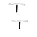Hemoton 2 Pcs Eyebrow Ruler Stencil Eyebrow Makeup Symmetrical Tool Brow Stencils Stainless Steel