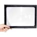 Screen Magnifier Large LED Reading Magnifier Magnifying Desktop Chest with 3 Elderly Large Rectangular Lens A4 Full Page Reader 205 * 273 * 98 mm Magnifier with LED Light