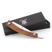 Buy Wooden Safety Razor | Professional Straight Razor Set for Beard & Mustache with Leather Case - International Shipping - Buy Online on GoSupps.com