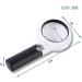 Magnifying Glass 5X 20X Handheld Illumination Magnifier with 11 LED Light HD Lens Magnifier - Buy Online on GoSupps.com